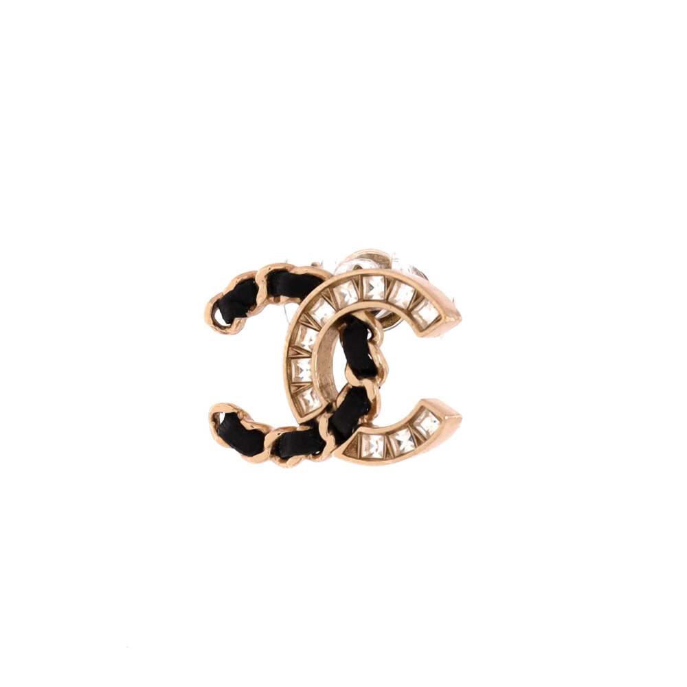 Chanel Cc Stud Earrings Metal With #228209C93B - Picture 2 of 3